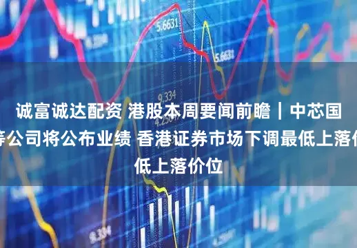诚富诚达配资 港股本周要闻前瞻｜中芯国际等公司将公布业绩 香港证券市场下调最低上落价位